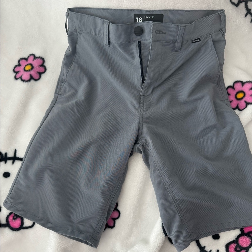 Hurley big boys’ H20 Dri-fit shorts gray